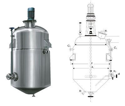 JC -300~3000型酒精沉淀罐